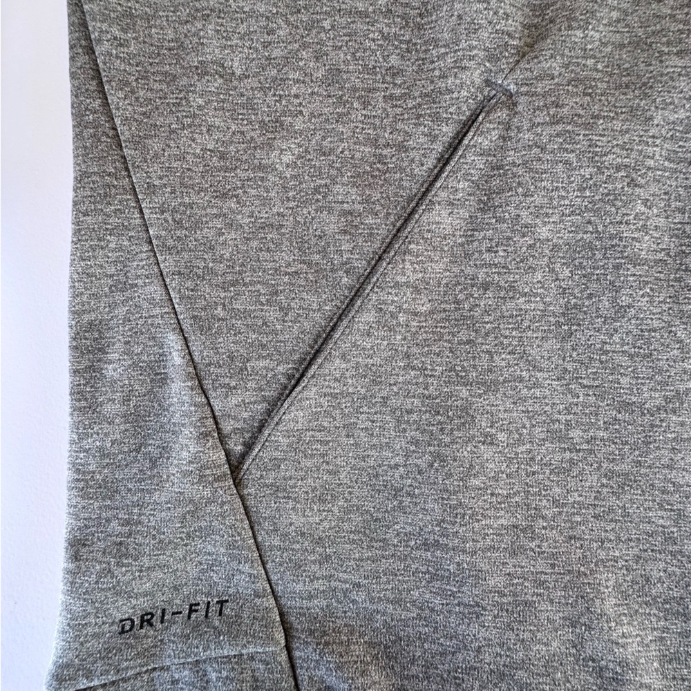 Nike Dri Fit Therma Fleece Running Turtleneck Big Swoosh Grey Pullover Hoodie XL - Picture 6 of 14